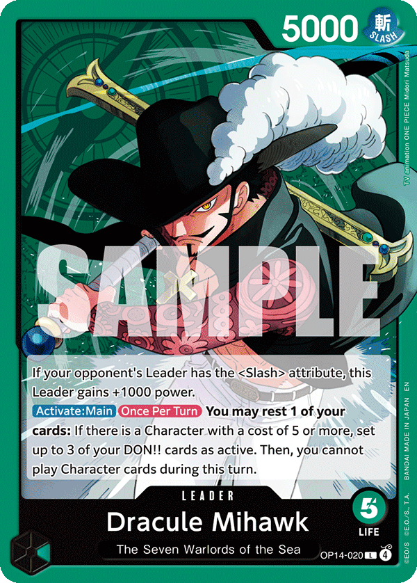 OP14-020 | L | LEADER Dracule Mihawk