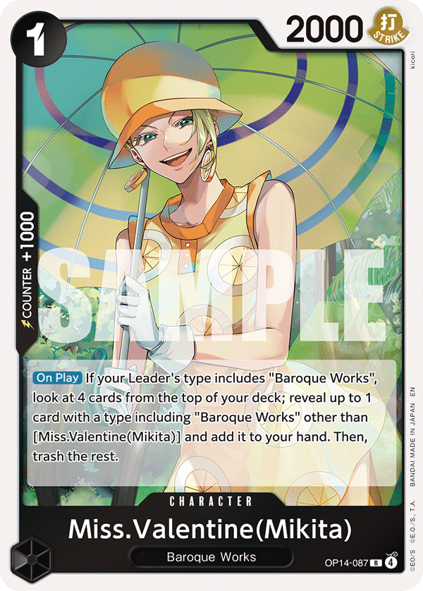 OP14-087 | R | CHARACTER Miss.Valentine(Mikita)