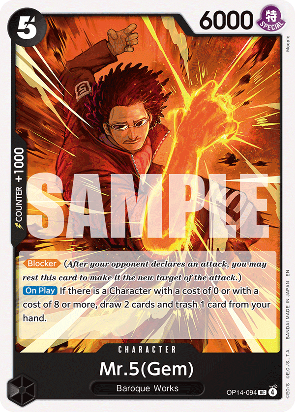 OP14-094 | UC | CHARACTER Mr.5(Gem)