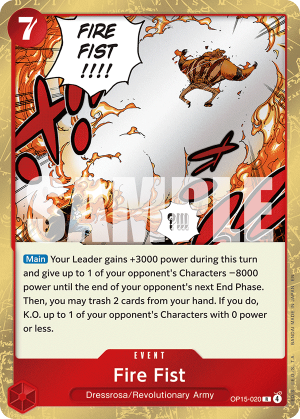 OP15-020 | R | EVENT Fire Fist