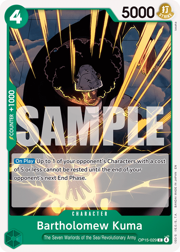 OP15-029 | C | CHARACTER Bartholomew Kuma