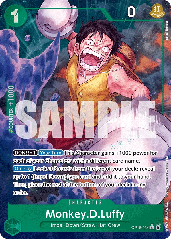 OP16-034 | R | CHARACTER Monkey.D.Luffy Parallel