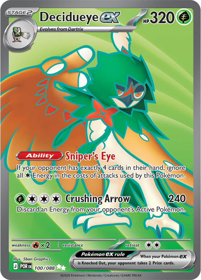 Mega Evolution - Perfect Order 100/088 Decidueye ex