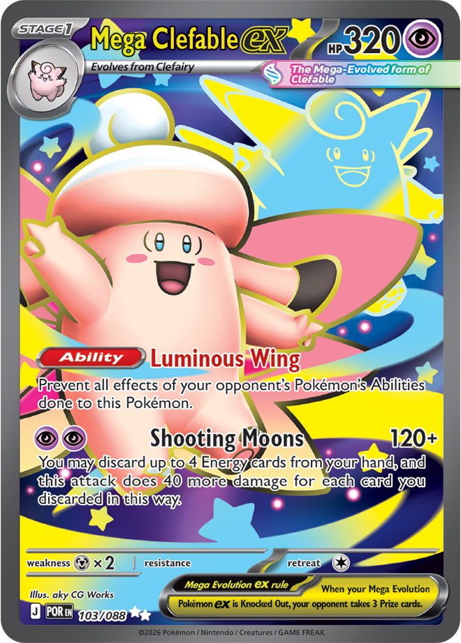 Mega Evolution - Perfect Order 103/088 Mega Clefable ex