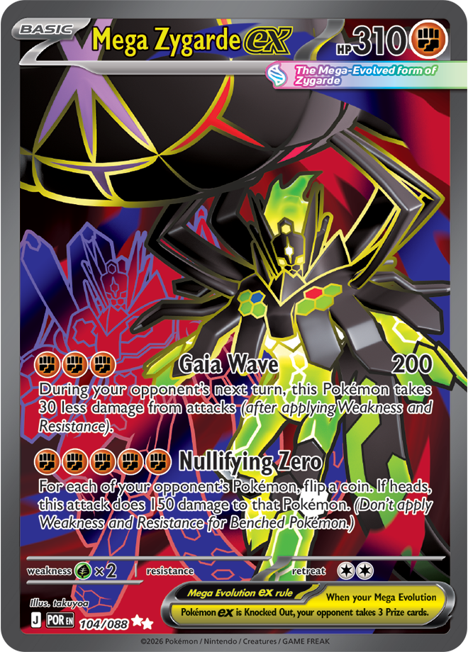 Mega Evolution - Perfect Order 104/088 Mega Zygarde ex
