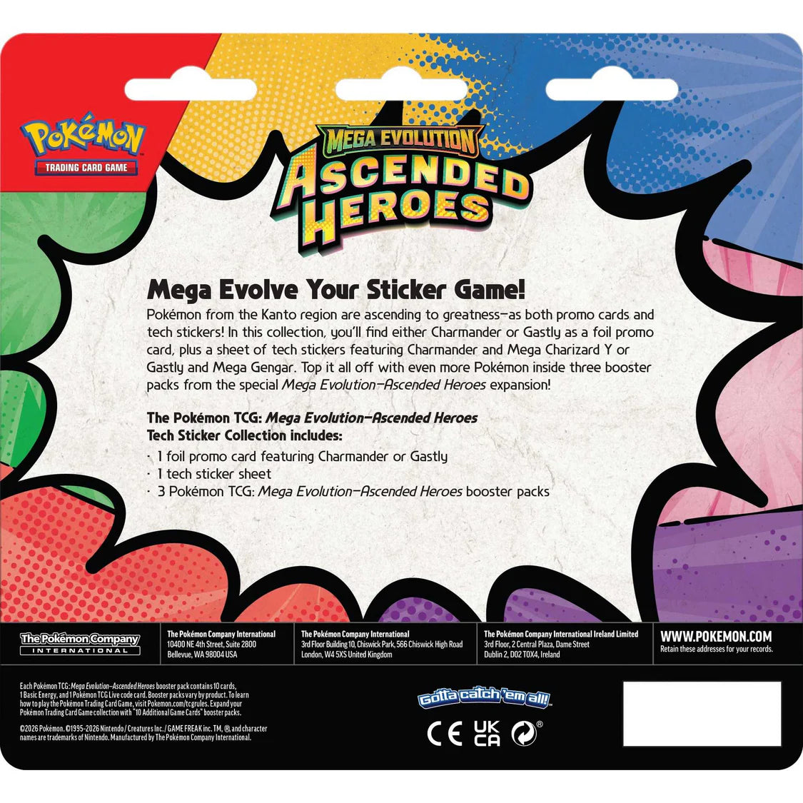 Pokémon TCG: Mega Evolution Ascended Heroes - Tech Sticker Collection - Assorted