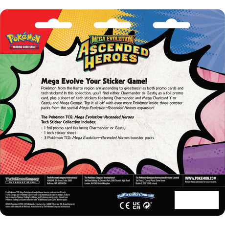 Pokémon TCG: Mega Evolution Ascended Heroes - Tech Sticker Collection - Assorted