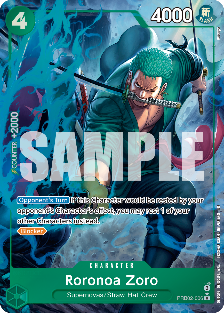 PRB02-006 | R | CHARACTER Roronoa Zoro Parallel
