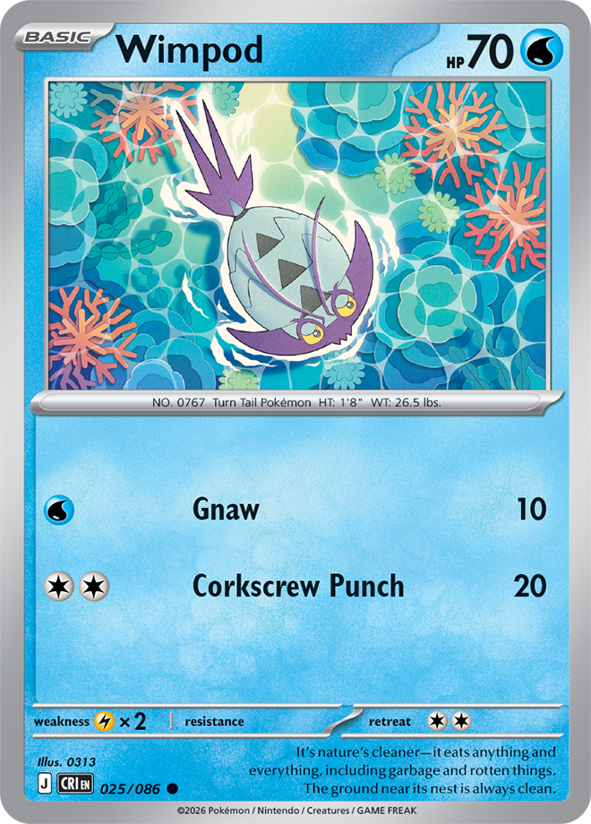 Mega Evolution - Chaos Rising 025/086 Wimpod