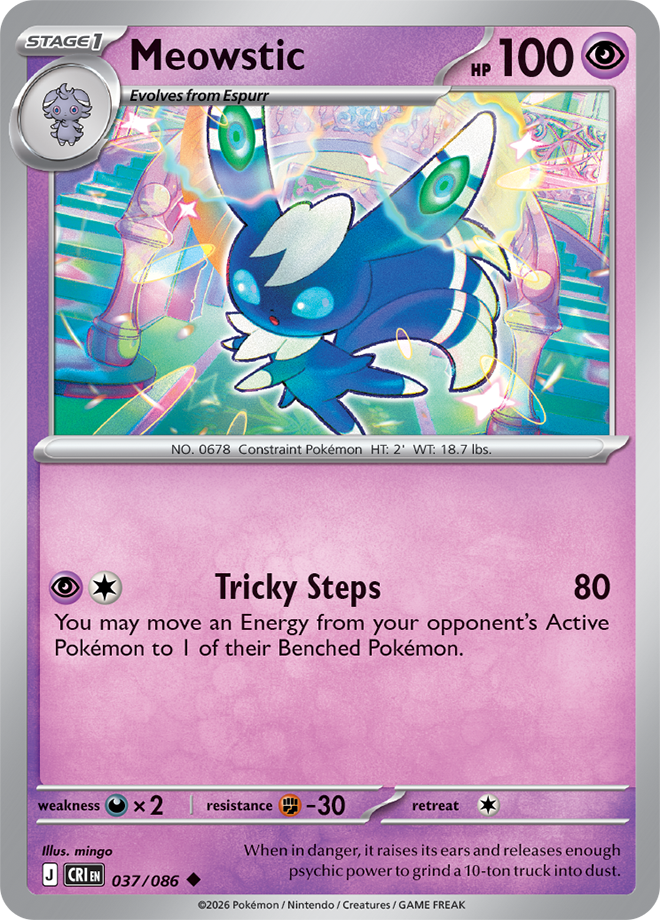 Mega Evolution - Chaos Rising 037/086 Meowstic