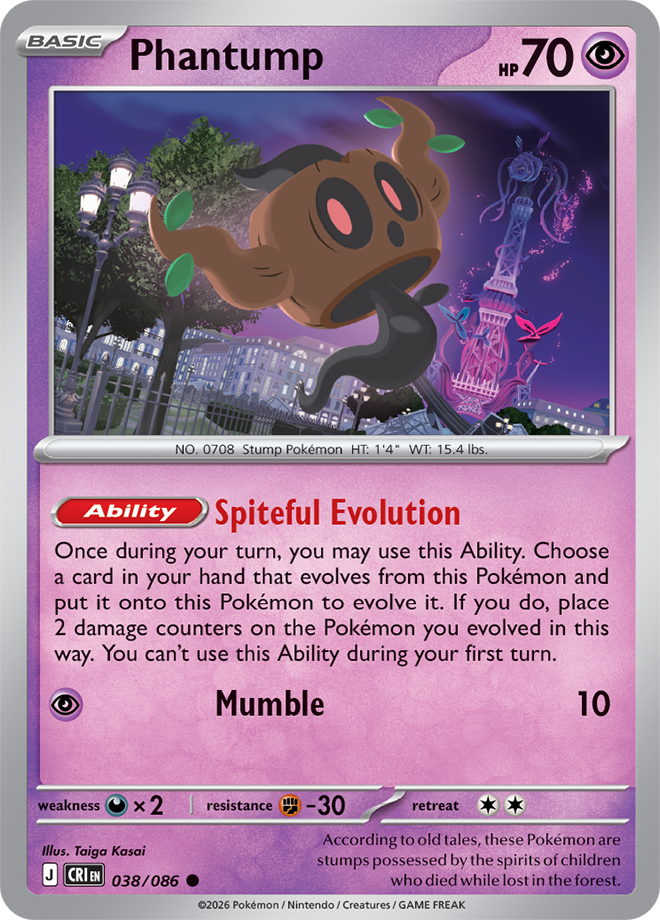 Mega Evolution - Chaos Rising 038/086 Phantump