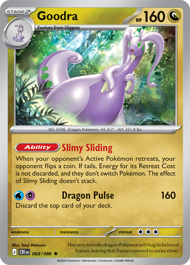 Mega Evolution - Chaos Rising 068/086 Goodra Reverse Holo