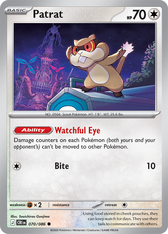 Mega Evolution - Chaos Rising 070/086 Patrat