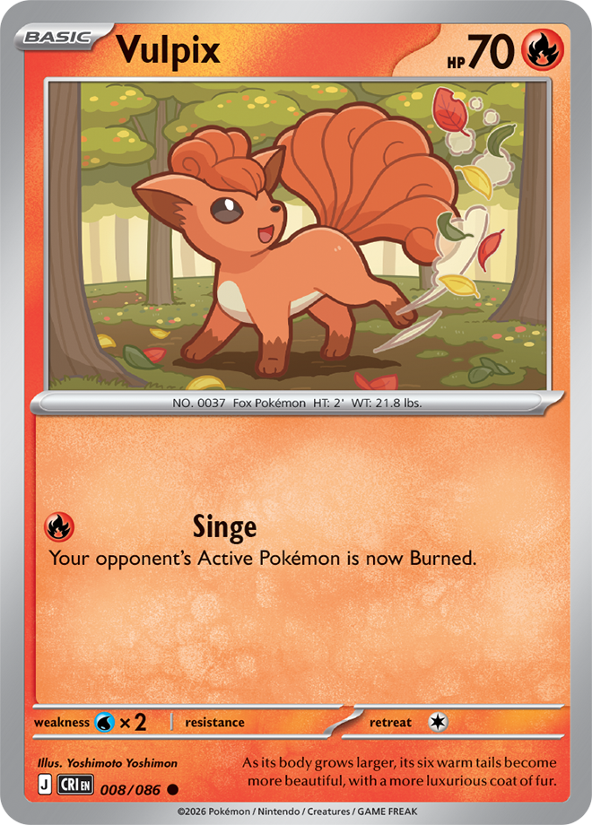 Mega Evolution - Chaos Rising 008/086 Vulpix