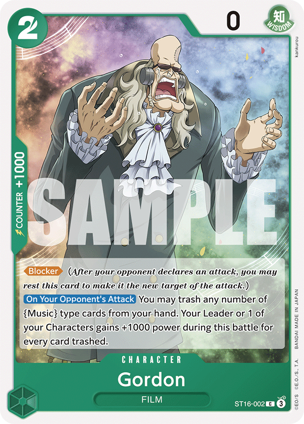ST16-002 CHARACTER Gordon