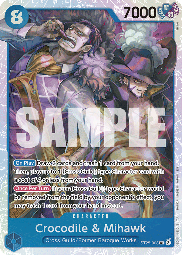 ST25-003 CHARACTER Crocodile & Mihawk