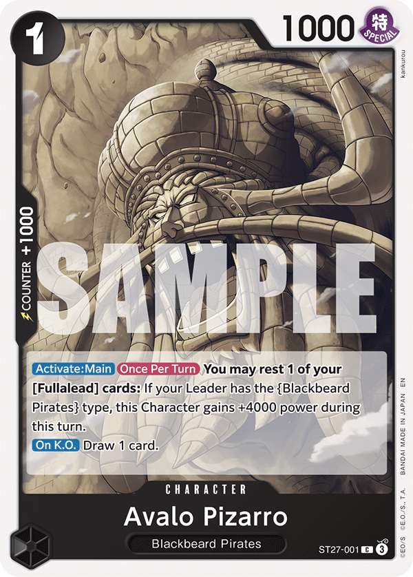 ST27-001 CHARACTER Avalo Pizarro