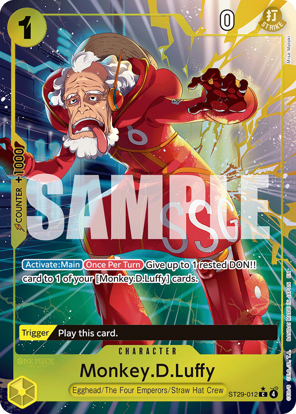 ST29-012 CHARACTER Monkey.D.Luffy Parallel