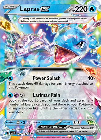 Scarlet & Violet Stellar Crown 032/142 Lapras ex