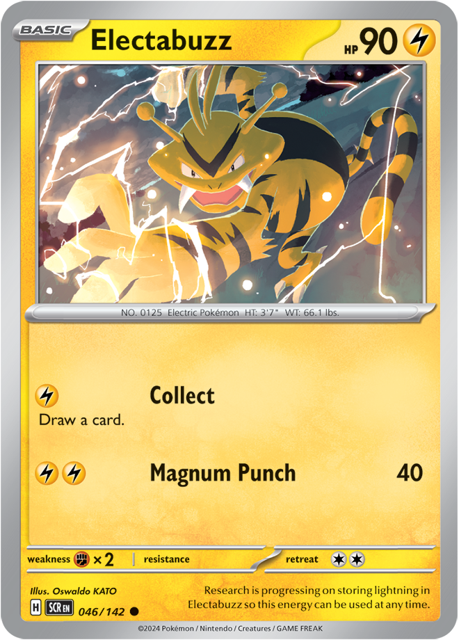 Scarlet & Violet Stellar Crown 046/142 Electabuzz Reverse Holo