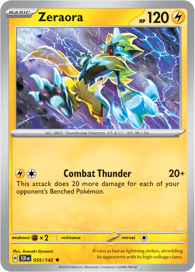 Scarlet & Violet Stellar Crown 055/142 Zeraora