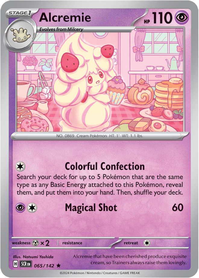 Scarlet & Violet Stellar Crown 065/142 Alcremie Reverse Holo