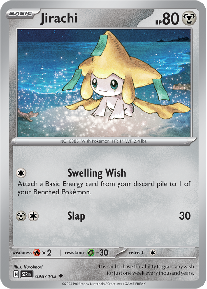 Scarlet & Violet Stellar Crown 097/142 Jirachi Reverse Holo