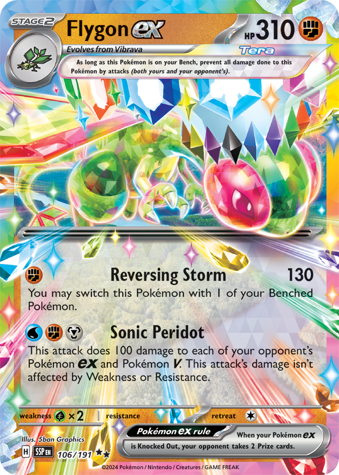 Scarlet & Violet Surging Sparks 106/191 Flygon ex