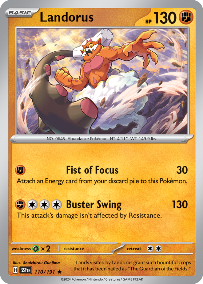 Scarlet & Violet Surging Sparks 110/191 Landorus Holo