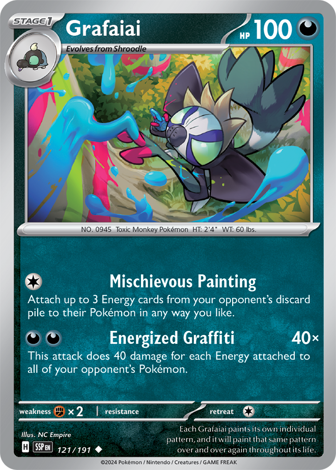 Scarlet & Violet Surging Sparks 121/191 Grafaiai