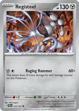 Scarlet & Violet Surging Sparks 125/191 Registeel Reverse Holo