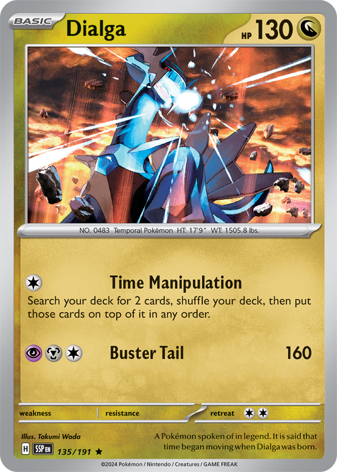 Scarlet & Violet Surging Sparks 135/191 Dialga Holo