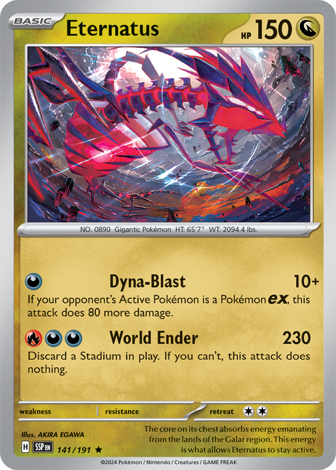 Scarlet & Violet Surging Sparks 141/191 Eternatus Holo