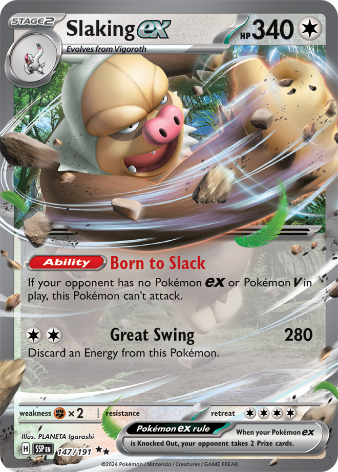 Scarlet & Violet Surging Sparks 147/191 Slaking ex