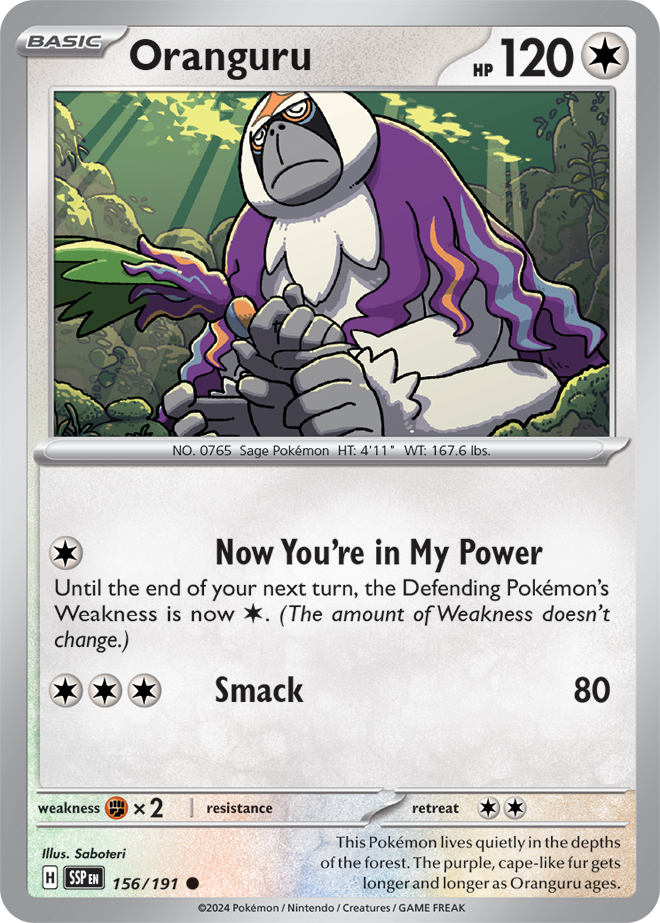 Scarlet & Violet Surging Sparks 156/191 Oranguru