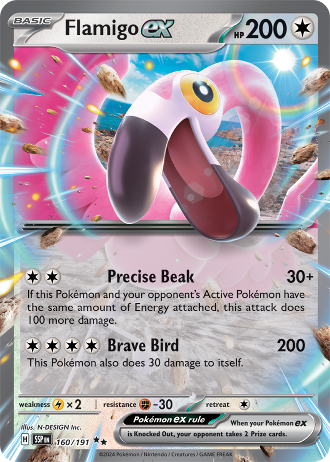 Scarlet & Violet Surging Sparks 160/191 Flamigo ex