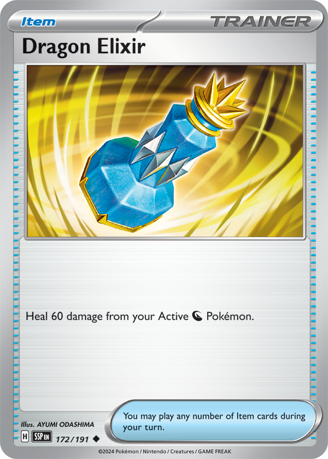 Scarlet & Violet Surging Sparks 172/191 Dragon Elixir Reverse Holo
