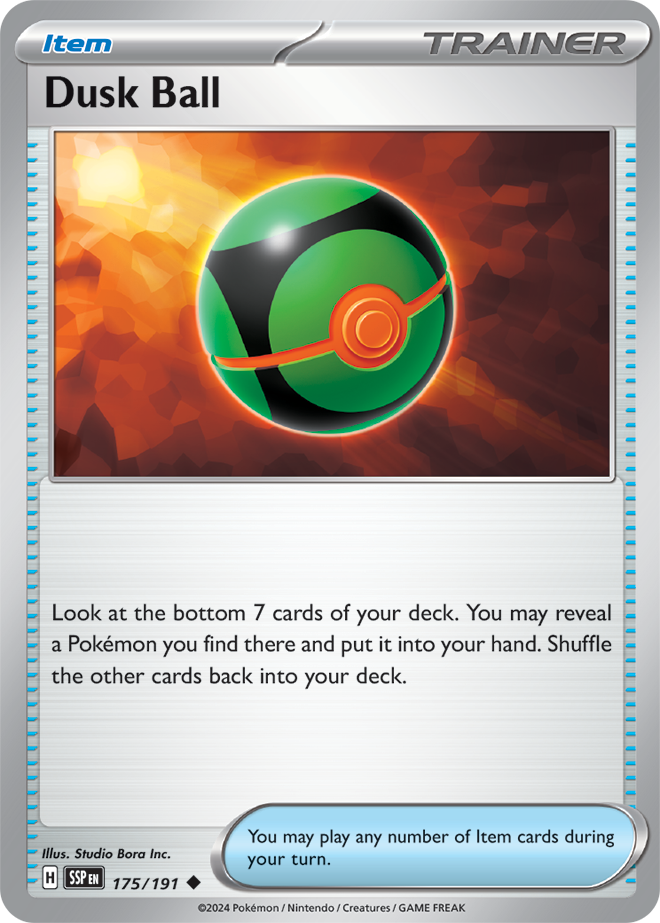 Scarlet & Violet Surging Sparks 175/191 Dusk Ball Reverse Holo