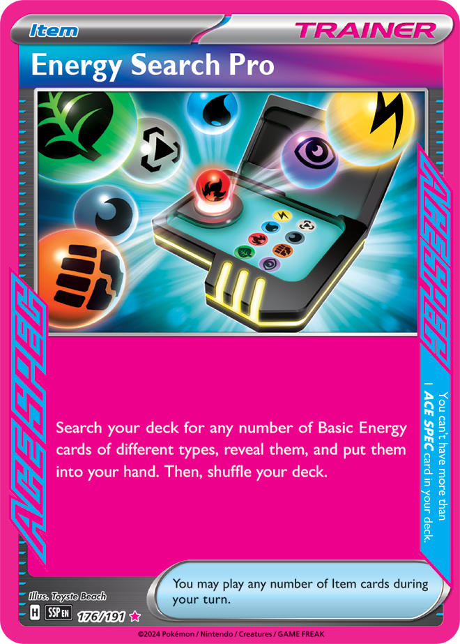 Scarlet & Violet Surging Sparks 176/191 Energy Search Pro