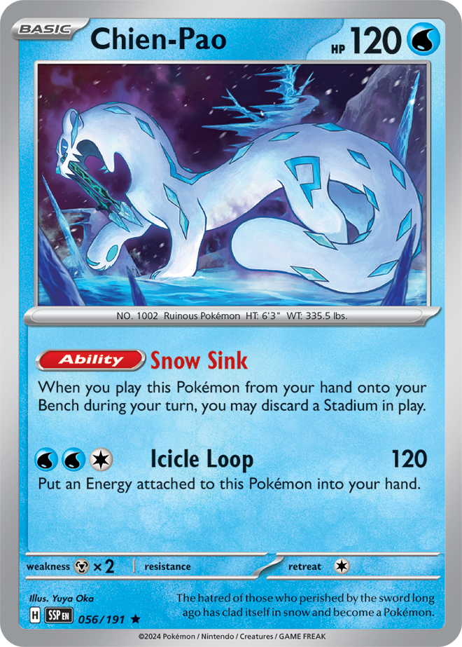 Scarlet & Violet Surging Sparks 056/191 Chien-Pao Reverse Holo