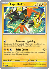 Scarlet & Violet Surging Sparks 065/191 Tapu Koko Holo