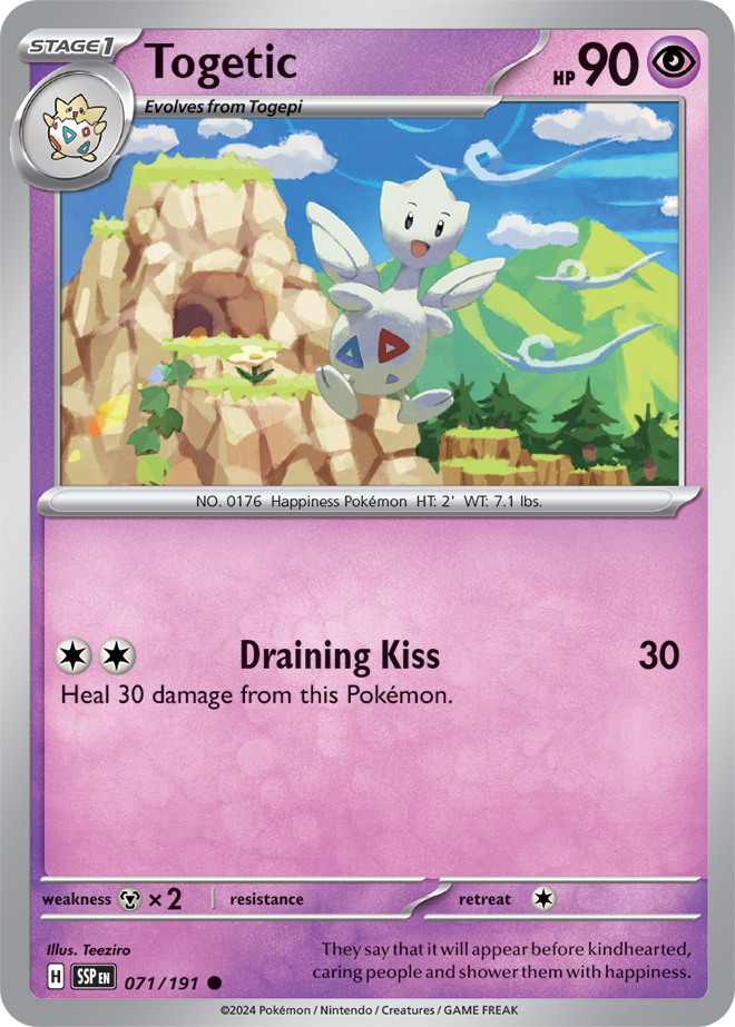 Scarlet & Violet Surging Sparks 071/191 Togetic Reverse Holo