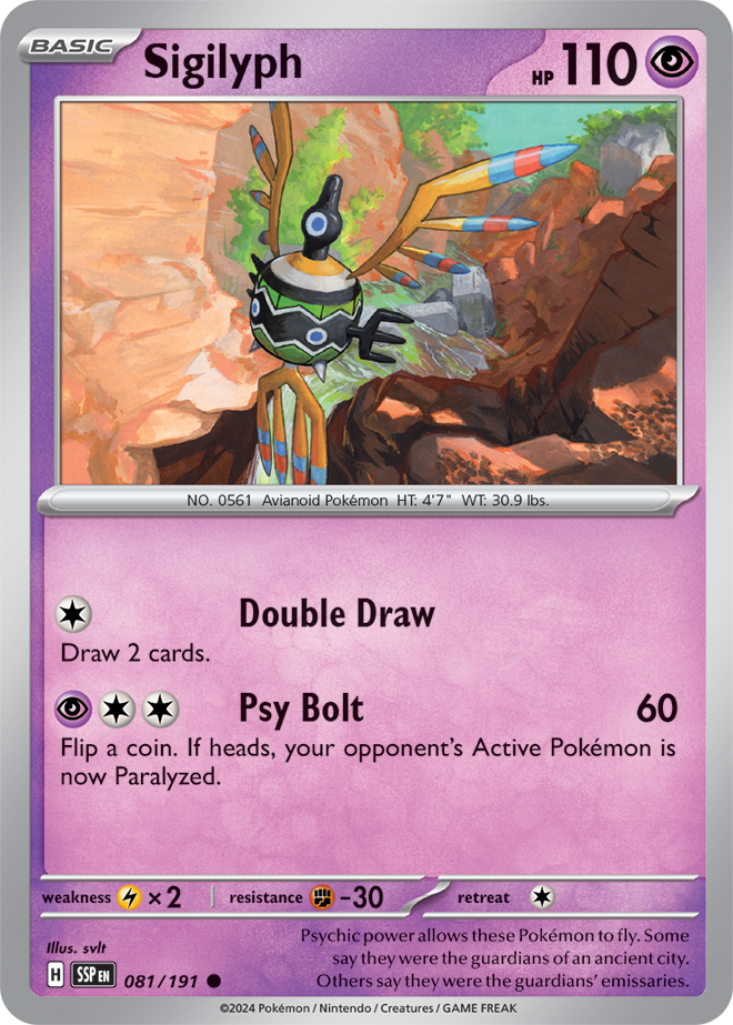 Scarlet & Violet Surging Sparks 081/191 Sigilyph