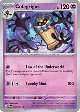 Scarlet & Violet Surging Sparks 083/191 Cofagrigus Reverse Holo