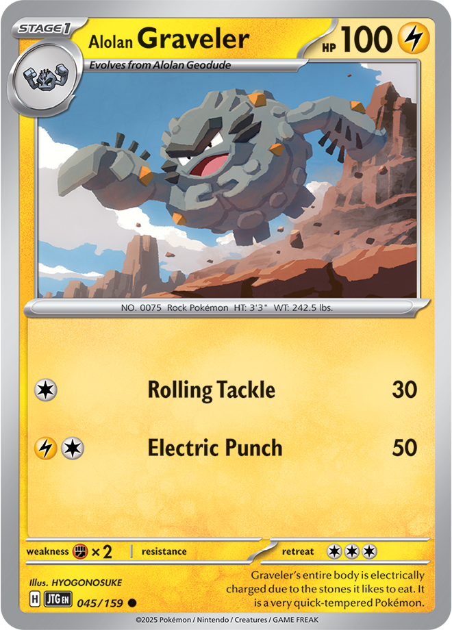 Scarlet & Violet Journey Together 045/159 Alolan Graveler