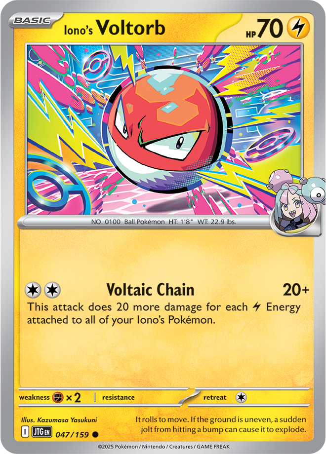 Scarlet & Violet Journey Together 047/159 Iono’s Voltorb Reverse Holo