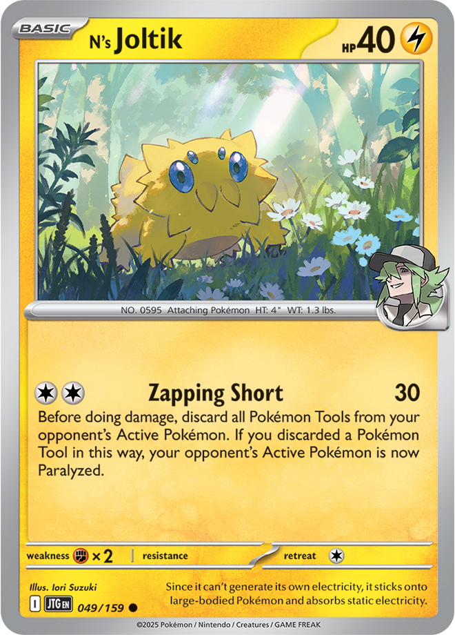 Scarlet & Violet Journey Together 049/159 N’s Joltik Reverse Holo