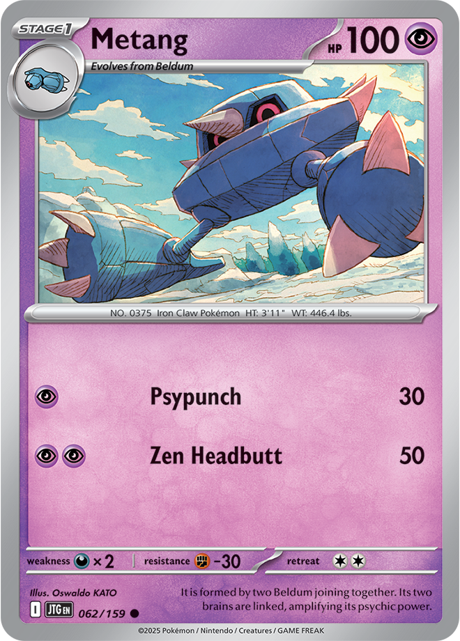 Scarlet & Violet Journey Together 062/159 Metang Reverse Holo
