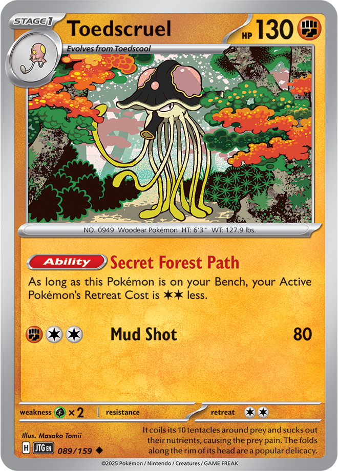 Scarlet & Violet Journey Together 089/159 Toedscruel Reverse Holo