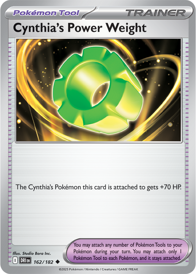 Scarlet & Violet Destined Rivals 162/182 Cynthia’s Power Weight